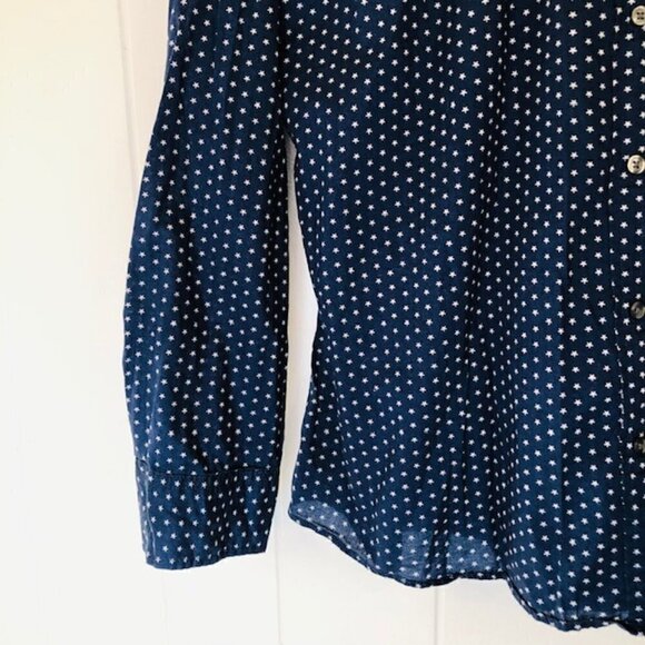 GH Bass & Company Womens Shirt Star Print Button Up X-Large - Picture 6 of 8
